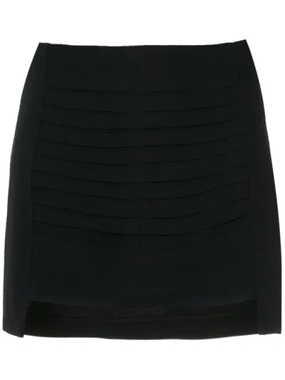 Shop Andrea Bogosian Pleated Details Skirt In Black