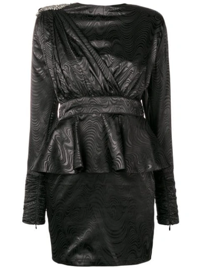 Shop Dodo Bar Or Sash Detail Mini Dress In Black