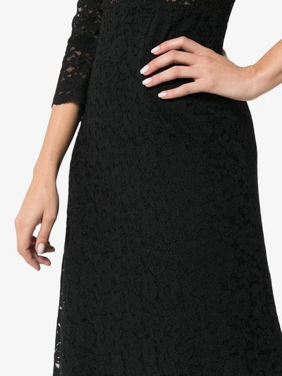 Shop By Timo High Neck Lace Maxi Dress In Black