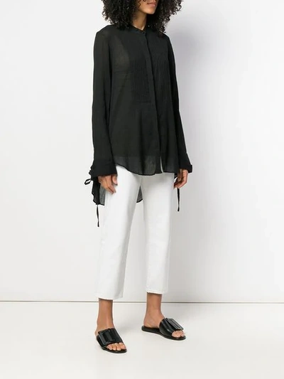 Shop Ann Demeulemeester Minos Shirt In Black