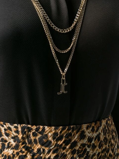 Shop Just Cavalli Chain Shirt In 900 Nero