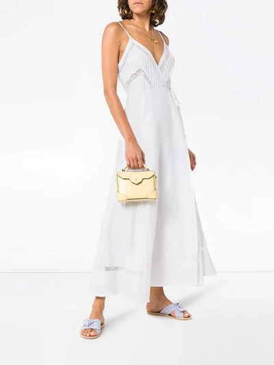 Shop Reformation Daria Wrap Over Maxi Dress In White