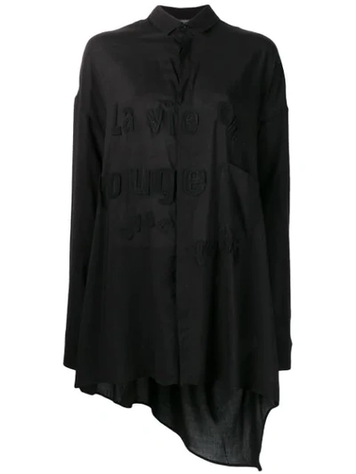 Shop Yohji Yamamoto Appliqué Shirt - Black