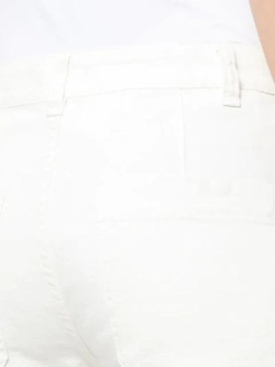 Shop Brunello Cucinelli Cropped Style Jeans In White