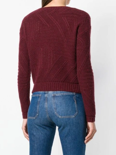 cable-knit sweater