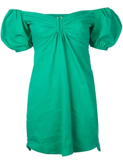 Shop A.l.c . Off-shoulder Mini Dress - Green