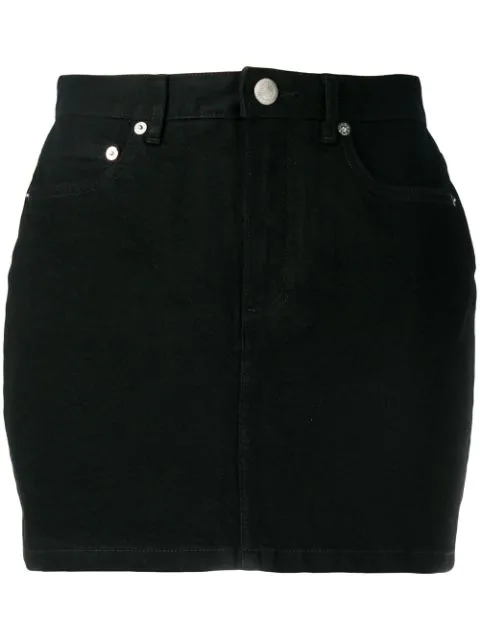 apc denim mini skirt