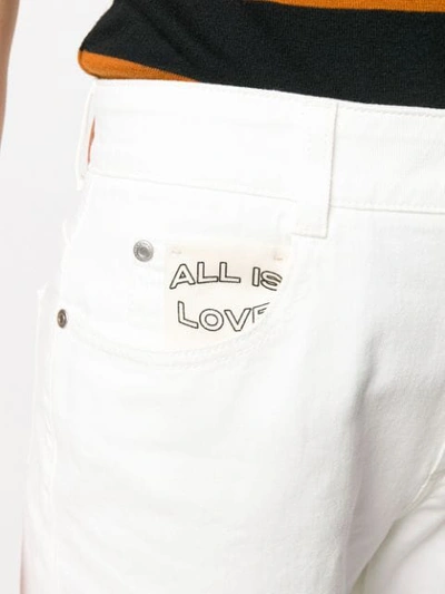 Shop Stella Mccartney All Is Love Straight Jeans In White