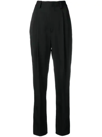 Shop Isabel Marant Poyd Trousers In Black