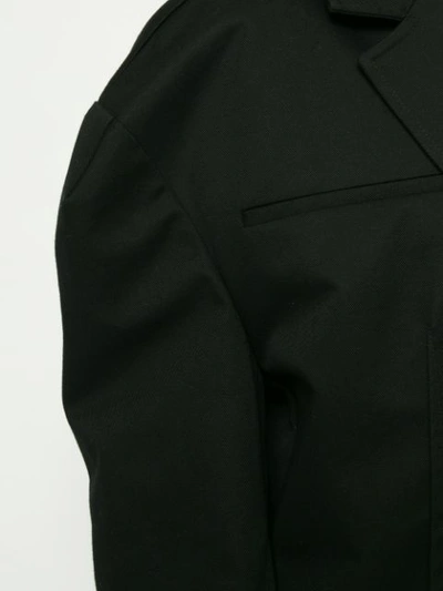 Shop Nino Babukhadia Oversized Pleated Jacket - Black