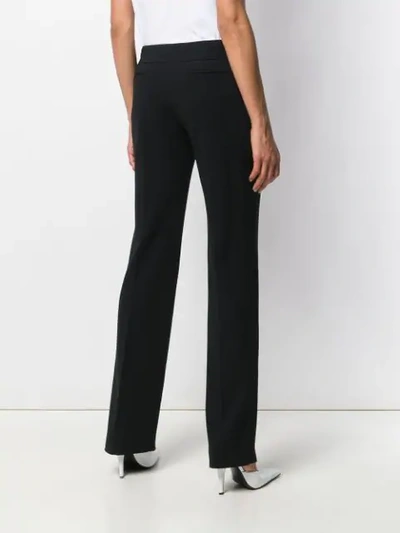 Pre-owned Versace 1990's Tailored Flared Trousers In Black