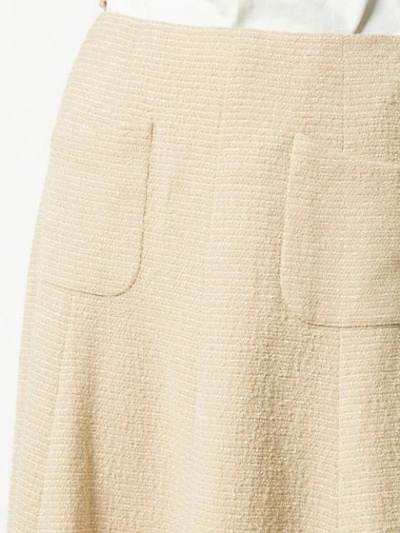 Pre-owned Chanel Vintage Cc Setup Suit Jacket Skirt - Neutrals