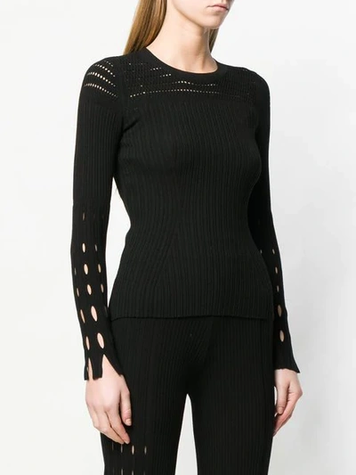 Shop Kenzo Cut-detail Pleated Top In Black