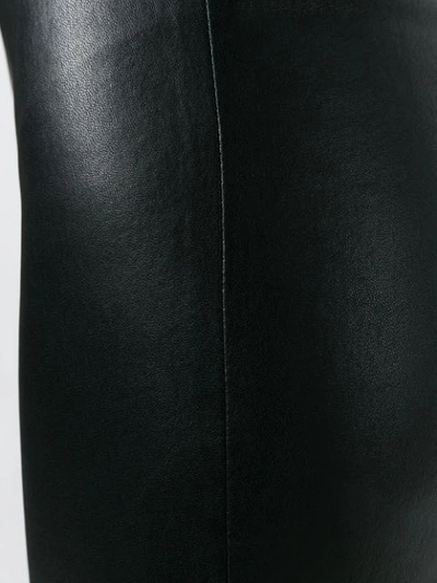 Shop Drome Leather Flared Trousers In Black