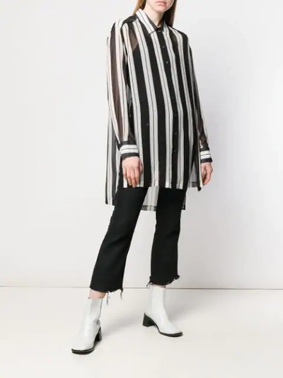 Shop Marc Jacobs Classic Striped Shirt In Black