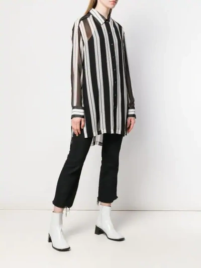 Shop Marc Jacobs Classic Striped Shirt In Black