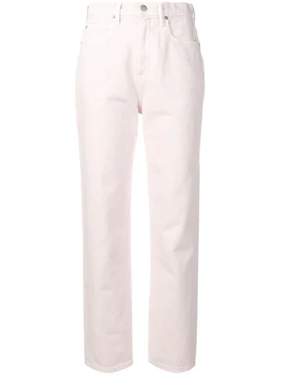 Shop Alexander Wang T High Rise Straight-leg Jeans In Pink