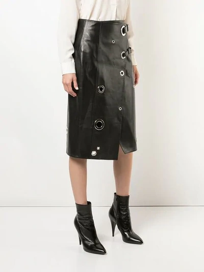 ALTUZARRA RIVET WRAP SKIRT - 黑色