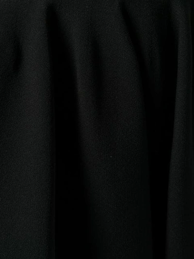Shop Stella Mccartney Pleated Knit Skirt In Black