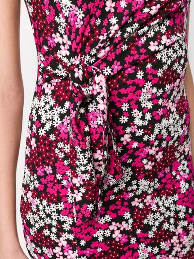 Shop Michael Michael Kors Floral Wrap Dress In Pink