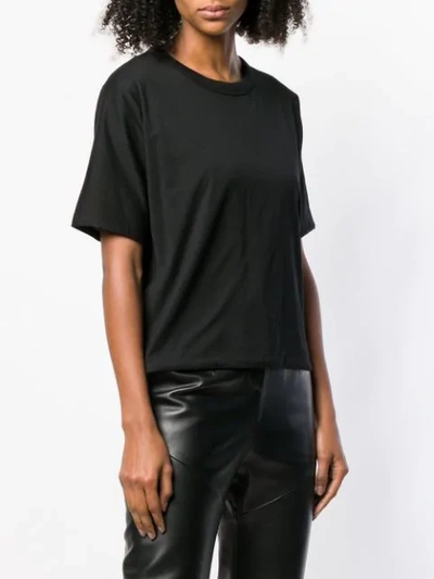 T BY ALEXANDER WANG ROUND NECK T-SHIRT - 黑色