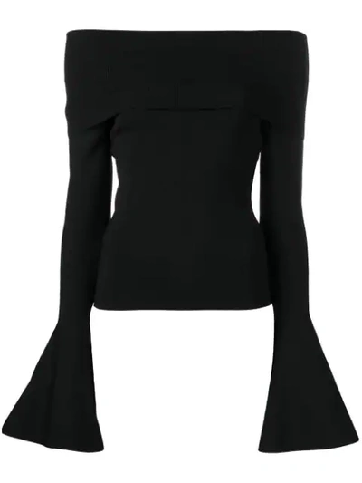 Shop Solace London Venna Top In Black