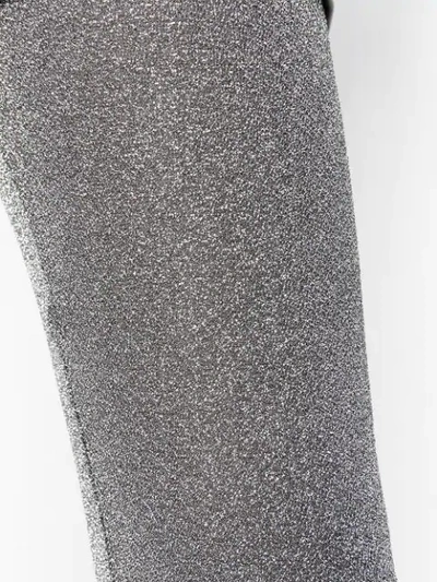 Shop Philosophy Di Lorenzo Serafini Lurex Tights - Grey