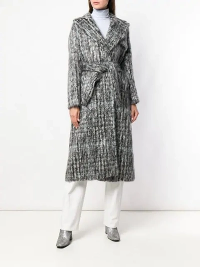 Shop Giada Benincasa Clara Belted Coat - Grey