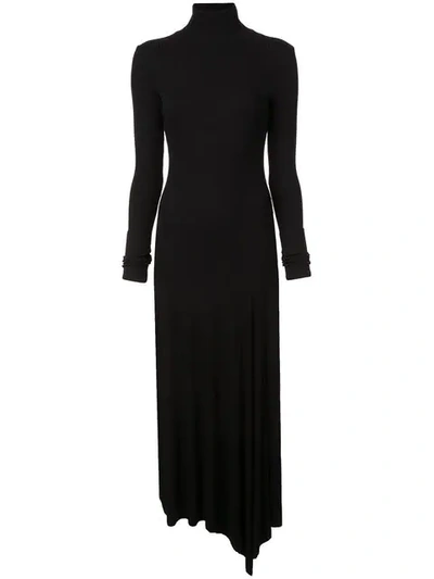 Shop Ulla Johnson Moor Turtleneck Dress In Black