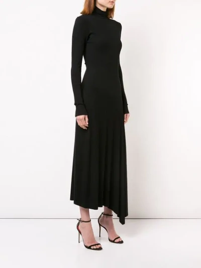 Shop Ulla Johnson Moor Turtleneck Dress In Black