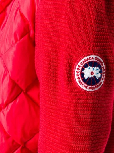 Shop Canada Goose Padded Front Jacket In Red