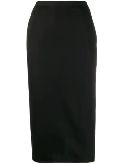 Shop Rick Owens Pencil Skirt In Black