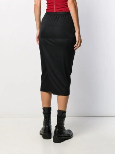 Shop Rick Owens Pencil Skirt In Black