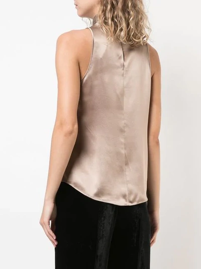 Shop Cinq À Sept Halterneck Top In Gold