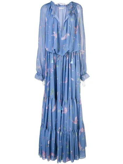 Shop Altuzarra 'currie' Dress In Flax Flower
