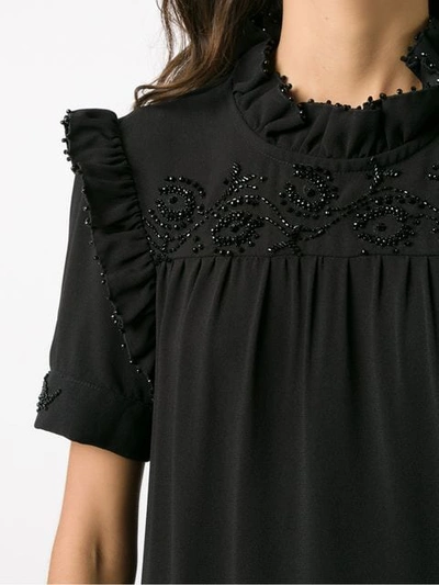 Shop Andrea Bogosian Besticktes Kleid - Schwarz In Black