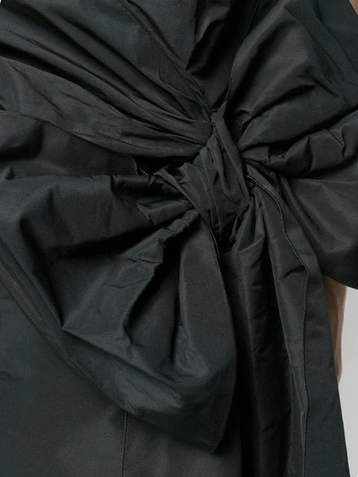 Shop N°21 Oversized Bow Detail Dress In 9000 Nero