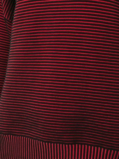 Shop Nagnata Ribbed Knit Turtleneck Jumper In Red ,black