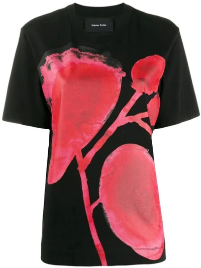 Shop Simone Rocha Printed Crew Neck T-shirt In Black