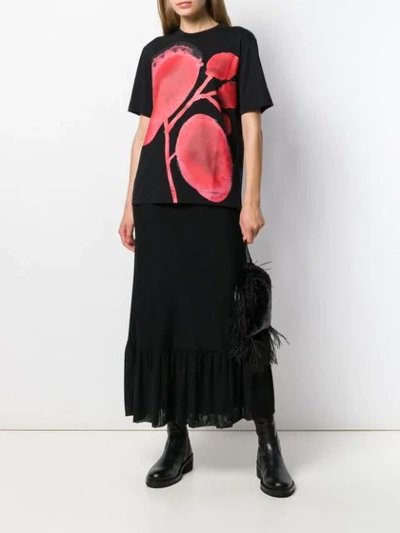 Shop Simone Rocha Printed Crew Neck T-shirt In Black