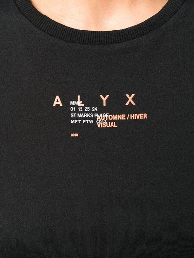 Shop Alyx T-shirt Mit Logo-print In Black