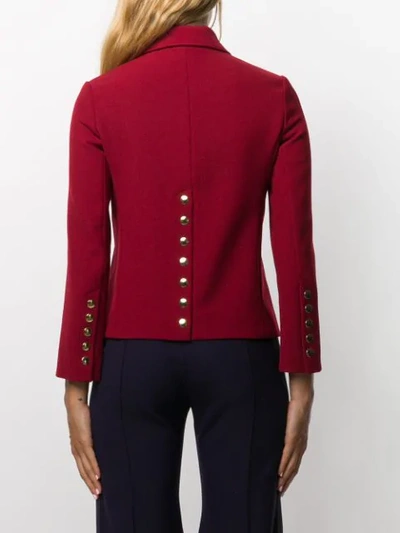 Shop Chloé Press Stud Jacket In Red