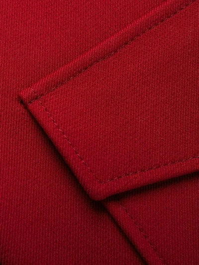 Shop Chloé Press Stud Jacket In Red