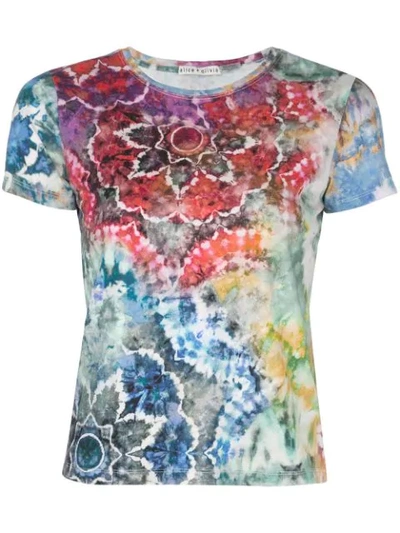 Shop Alice And Olivia Tie-dye T-shirt In Multicolour