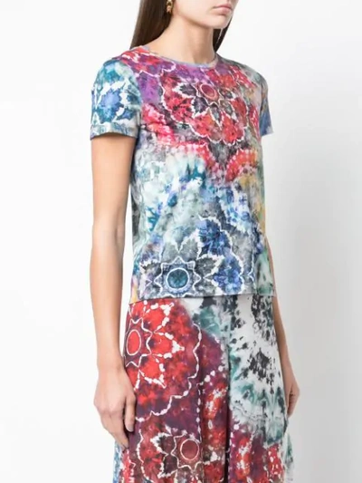 Shop Alice And Olivia Tie-dye T-shirt In Multicolour