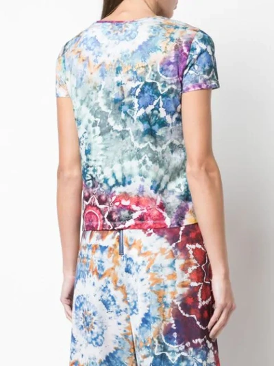 Shop Alice And Olivia Tie-dye T-shirt In Multicolour