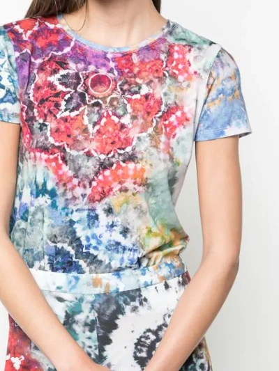 Shop Alice And Olivia Tie-dye T-shirt In Multicolour