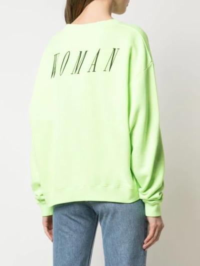 Shop Off-white Graphic Print Sweatshirt In Yellow