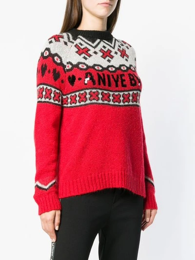 Shop Aniye By Logo Knit Sweater - Red