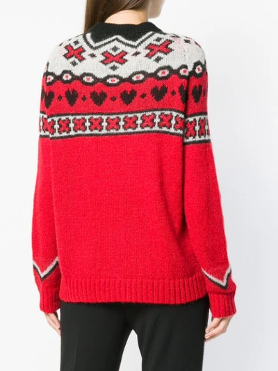 Shop Aniye By Logo Knit Sweater - Red